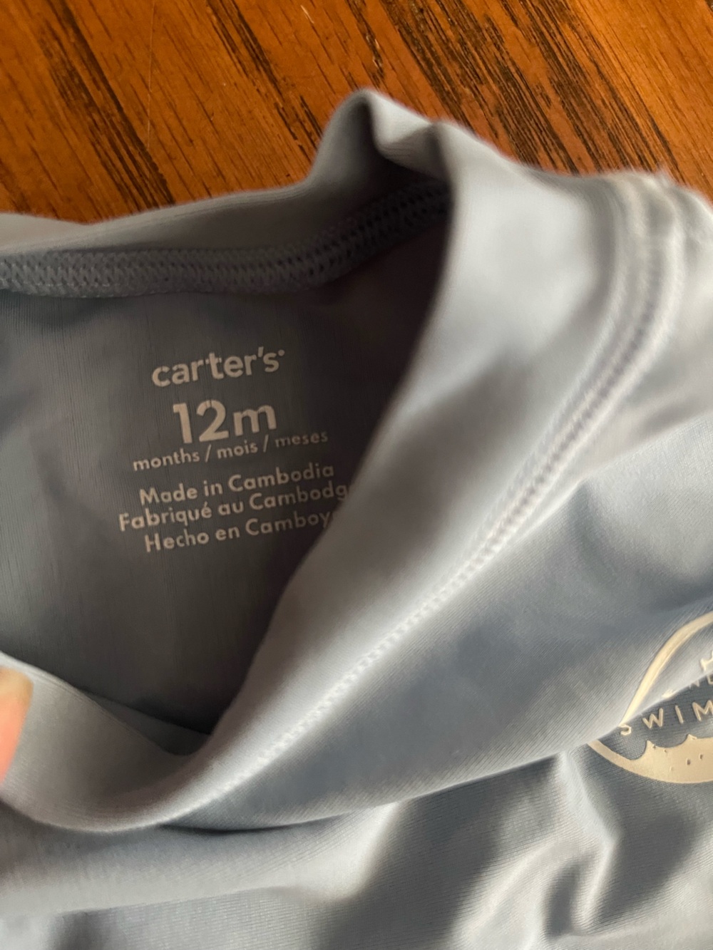 Carter's Light Blue Kids Rashguard - Picture 2 of 3